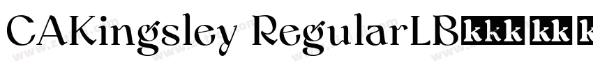 CAKingsley RegularLB字体转换 CAKingsley RegularLB字体转换